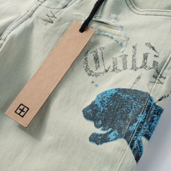 Ksubi Washed Distressed Ripped Raw Edge Skinny Jeans - Picture 4 of 12